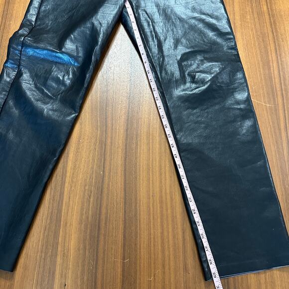 Aritzia Wilfred The Melina Black Faux Leather Pants, Contemporary, size 10 - Picture 6 of 8